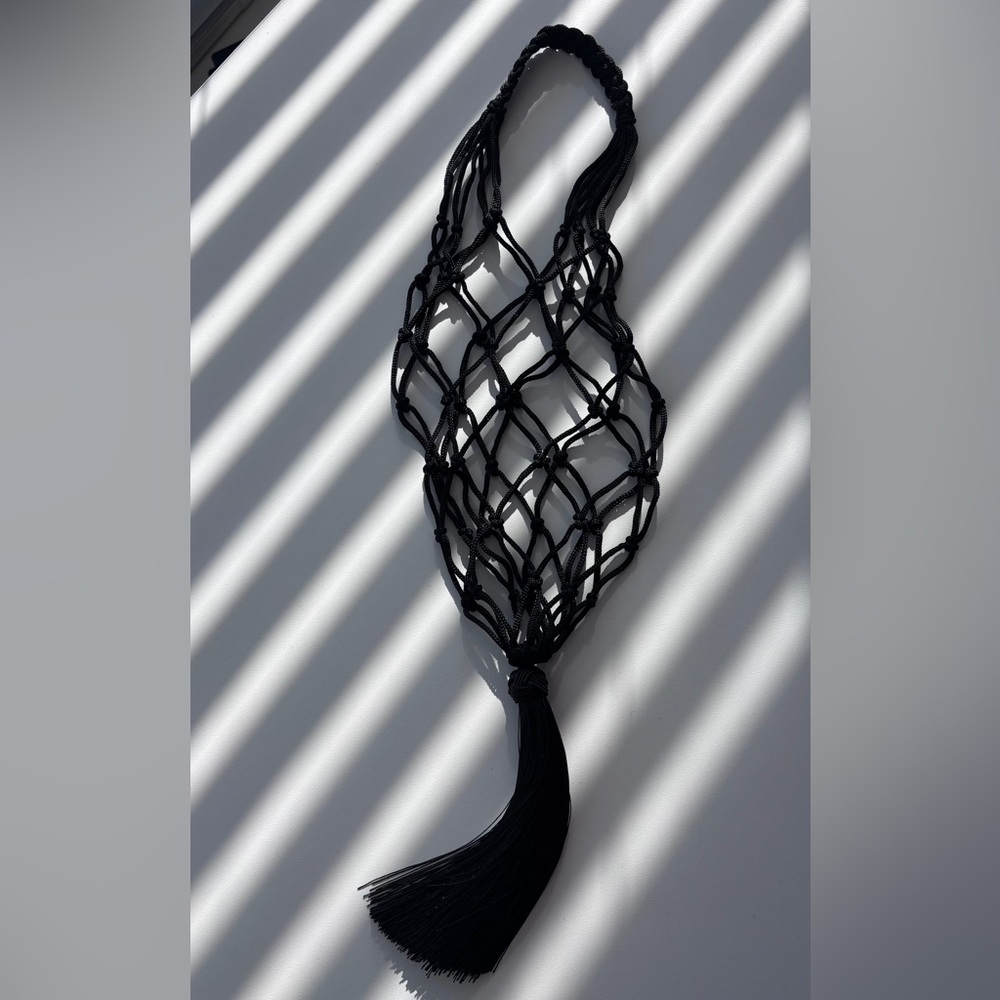 Black Mesh Net Bag Purse